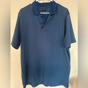 Oakley  polo   golf Navy Striped Polo Shirt